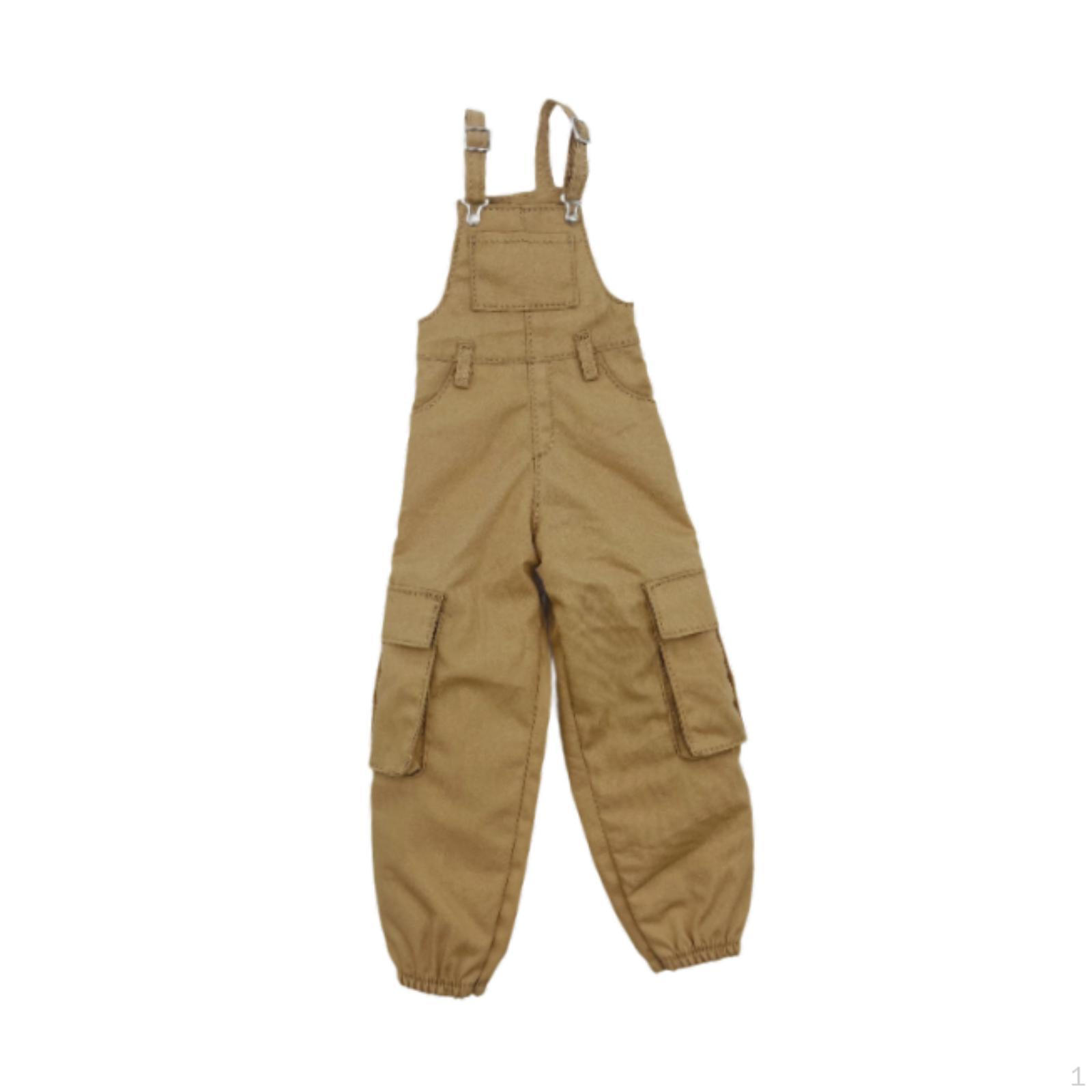 

Масштаб 1/6 Комбинезон Повседневные Свободные Брюки Модная Одежда Мини Длинные Брюки с Карманом для 12-дюймовой Куклы хаки