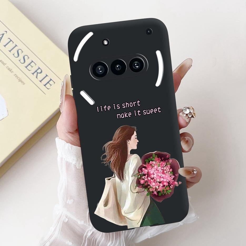 

For Nothing Phone 3A Case A059 Pretty Girls Sunflower Cover Shockproof Phone Case For Nothing Phone 3A Pro Phone3A Soft TPU Bags Nothing Phone 3A