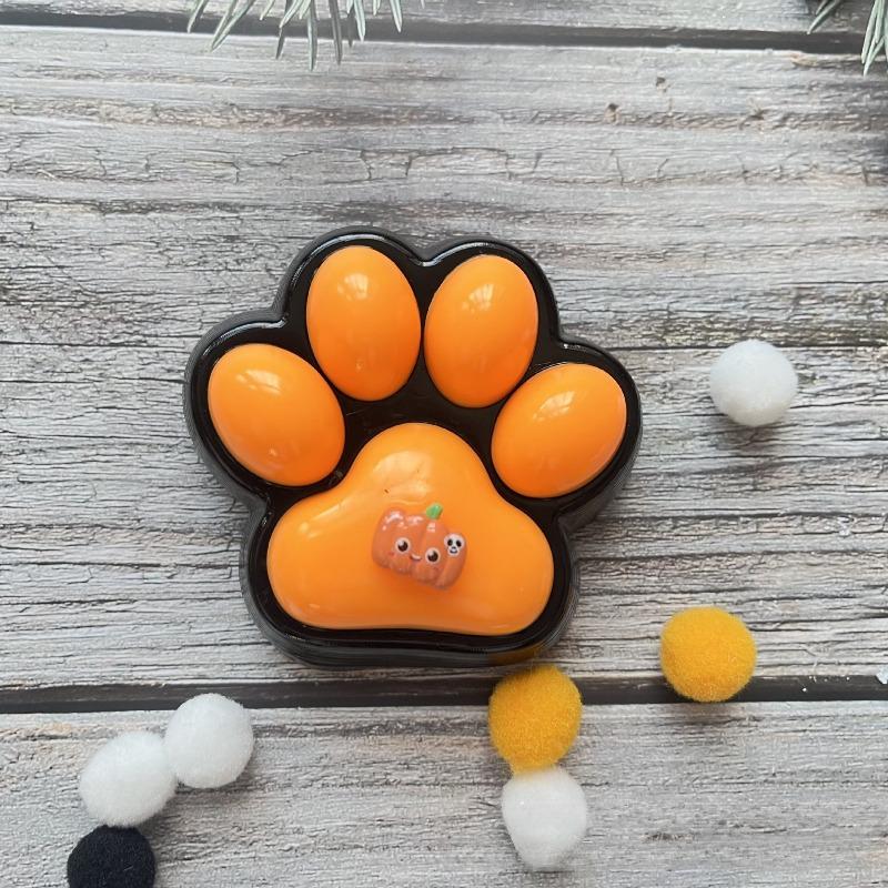 Squishy Cat Paw Stress Relief Toy Soft Jelly Feel Squeeze Toy Gadget for Kids & Adults X-mas Anti-Anxiety Gifts Squeeze Toys