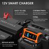 12V 10A Max Pulse Repair Car Battery Charger Output Current Digital Display Summer Winter Mode Lead-Acid Battery Charger