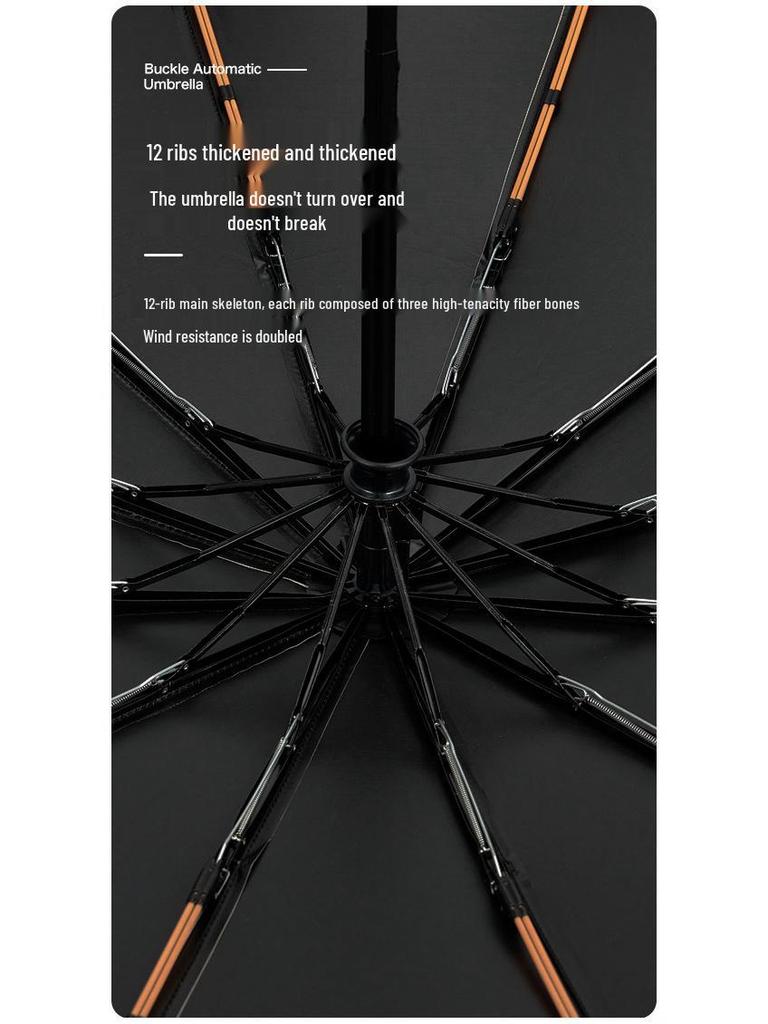 Loop Umbrella: Automatic Folding Large High-End Dual-Use Sun and Rain Umbrella for Men and Women