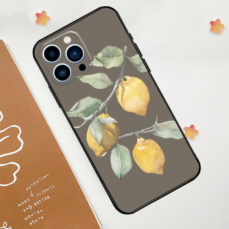 

Lemon Fruit Case For iPhone 15 16 14 13 12 11 Pro Max Plus X XR XS 12 13 Mini Cover Accessories iPhone 14Pro MAX