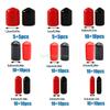 24TE Versatile 160pcs Rubber End Caps Collection Cover for Wire & Cable Insulation