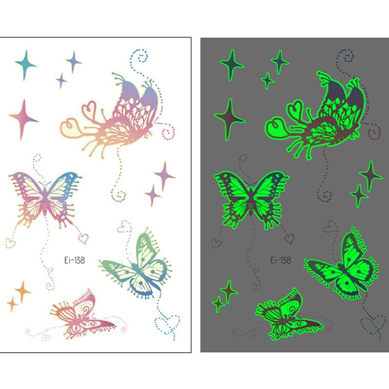 

[Боди-арт татуировка] Детская мультяшная светящаяся наклейка водонепроницаемая детская мультяшная светящаяся наклейка для часов-татуировок 120*75 мм Ei138