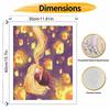 Disney Rapunzel Oil Painting Art Tangled Floating Lanterns Handmade Diy Painting Home Decoration Gift