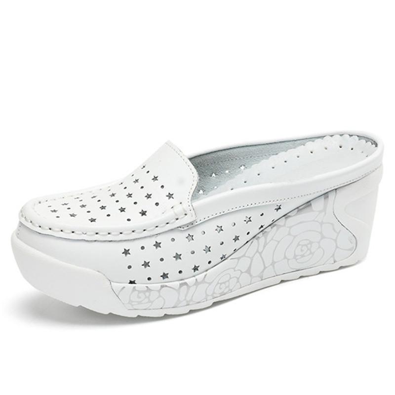 Fashion GKTINOO Summer Woman Shoes Platform Slippers Wedges Flip Flops Women High Heel Slippers For Women Casual Sandals Female Shoes