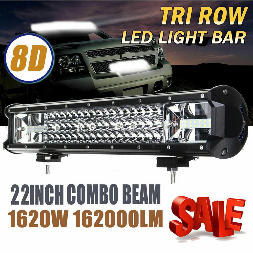 648W Light Bar LED Work Light Spot Flood Combo Led Bar for Car Truck Boat 64800LM 22"/56cm