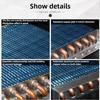 1PCS Copper Tube Heat Exchanger for Physical Cooling Condenser Coil Refrigerator Aluminum Fin Heat Exchanger Small Without Shell