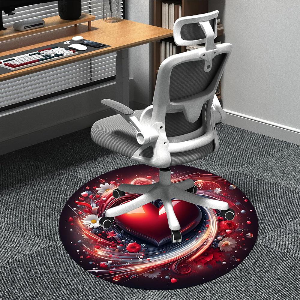 

1pc Heart Decorations Chair Carpet for Office Non-Slip, Rug for Office, Room, Good Gift for Family or Friends, yy251226184 80cm by 80cm