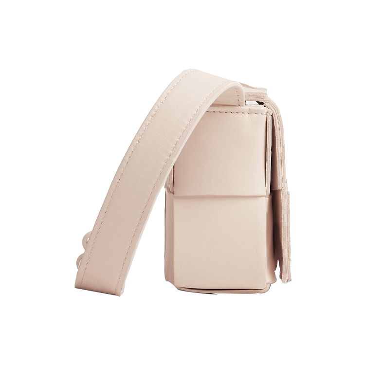 Bottega Veneta Mini Cassette Bag Melon Washed Women Shoulder_bags Cream 666688-VMAY1-6705