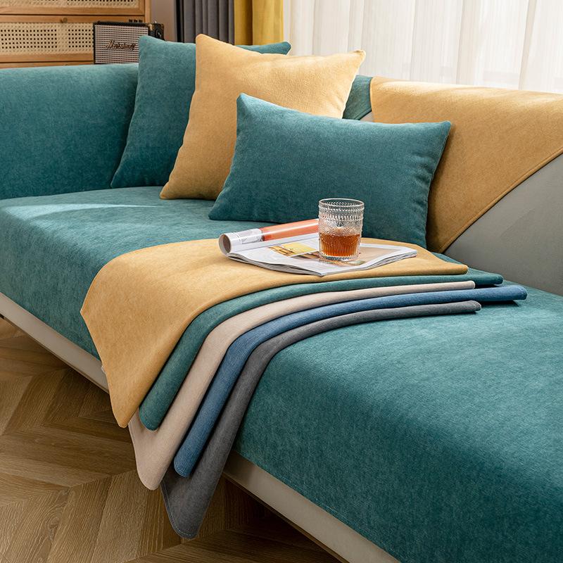 Chenille Sofa Cushion Four Seasons Universal Simple Modern Non-Slip Cushion Stain-Resistant Sofa Cover Thick Cover Towel