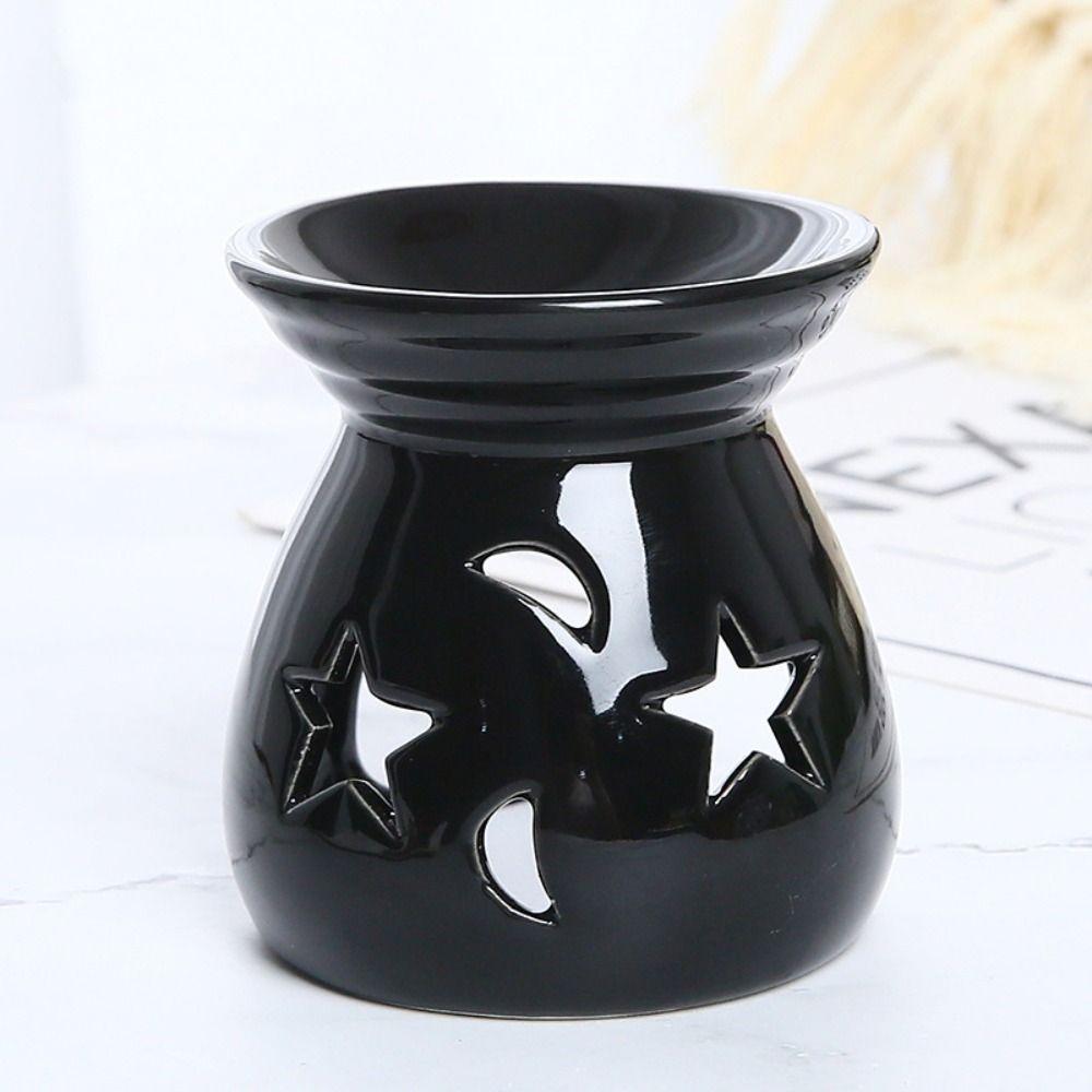 Durable Candle Essential Oil Burner Colorful Aroma Candle Holder Star Moon Incense Burner  Tealight