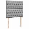 Box Spring Bed with Mattress Light Grey 80 x 200 cm Fabric