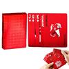 Red Plastic Playing Cards PVC Poker Waterproof Washable Parker Rustic Gold Year of the Dragon Creative Thickened Card D