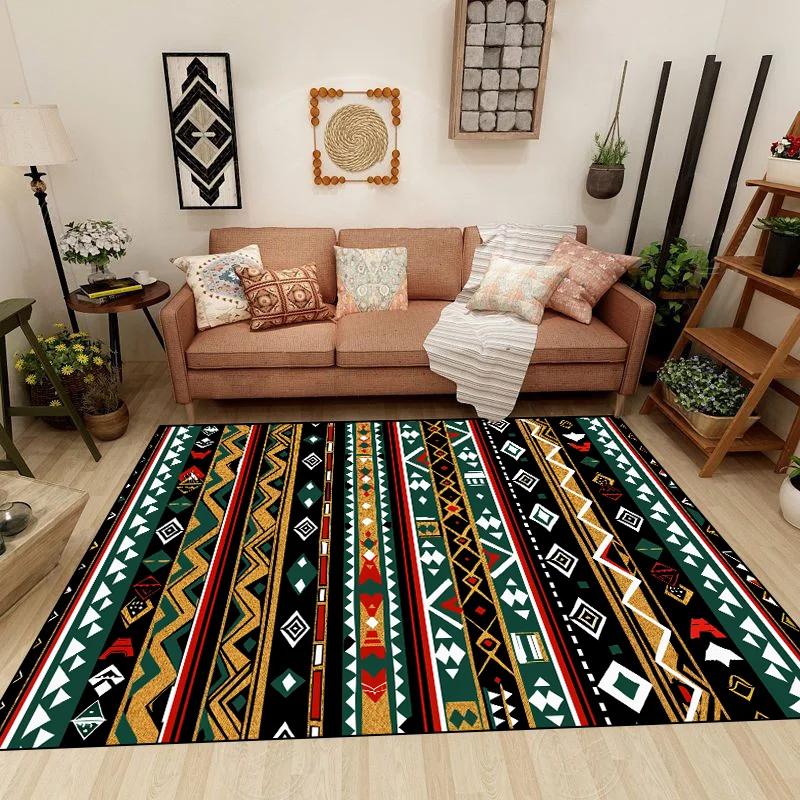 Turkish Bohemia Carpet Washable Non-slip Rug for Bedroom Living Room Home Sofa Decoration Large Decor Floor Fluffy Mat Gift