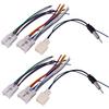 2X Car Stereo CD DVD Wiring Harness For TOYOTA With Antenna Adapter Cable