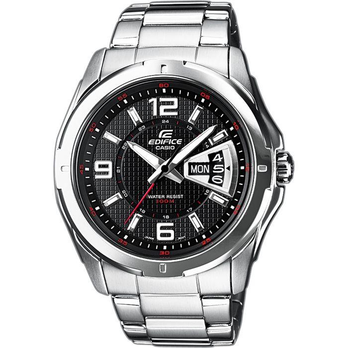 CASIO Herrenuhr Edifce 10 bar wasserdicht mit Mineralglas Datum EF-129D-1AVEF - Bild 4