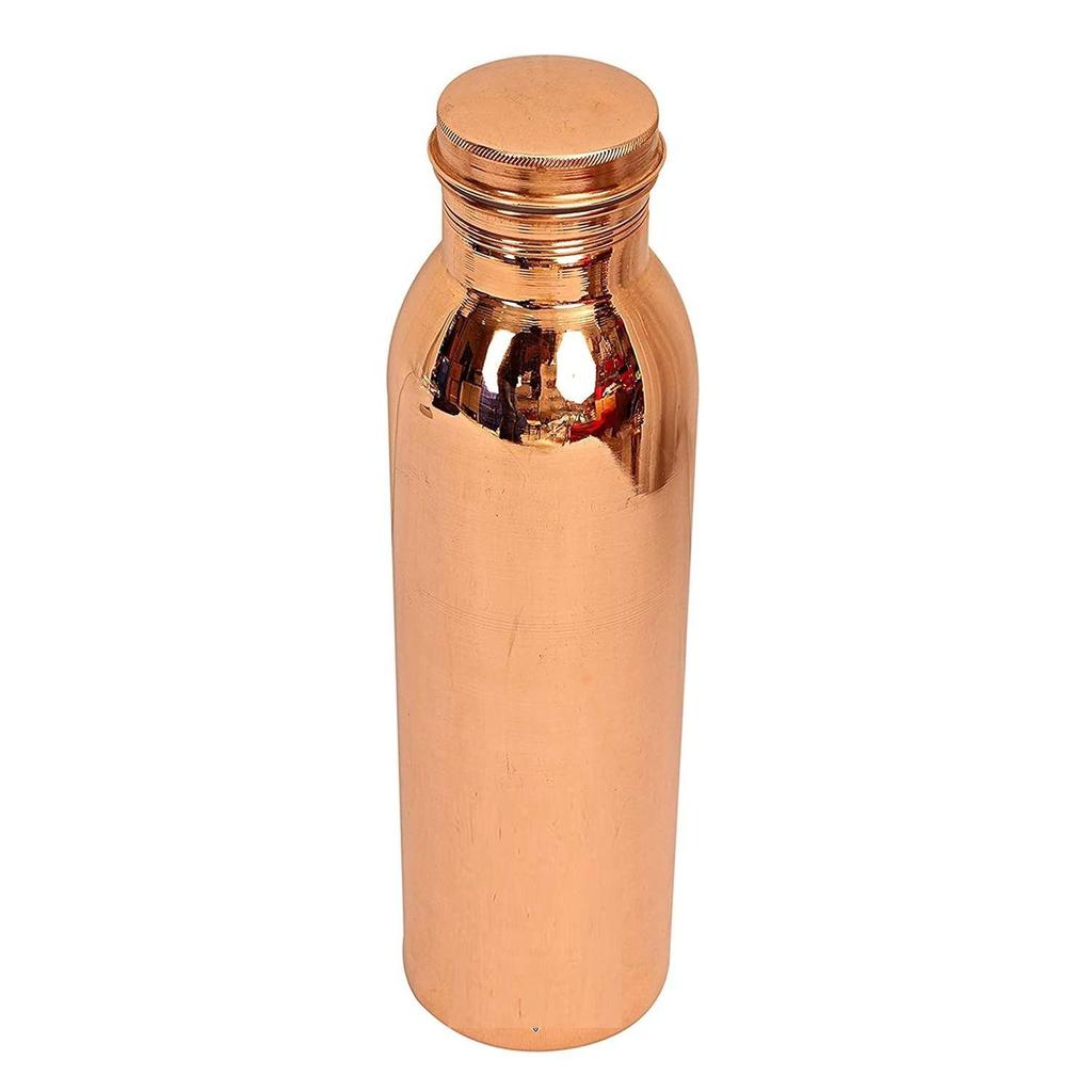 Water Bottle – 600 ML, Pure Copper Bottle for Ayurvedic Health Benefits, , Yoga, Travel, Office, and Gifting, Set of 1