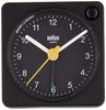 [Officially Imported] BRAUN Analog Alarm Table Clock, Black, BC02XB