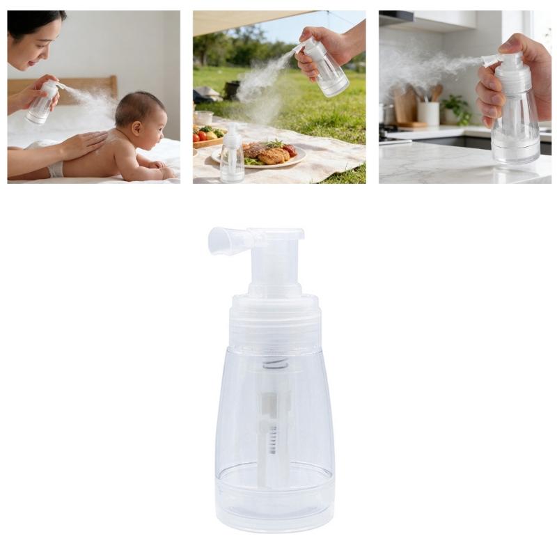 Precisions Mist Powder Sprays Bottle for Uniform Application in Makeup Setting and Personal Care Routines