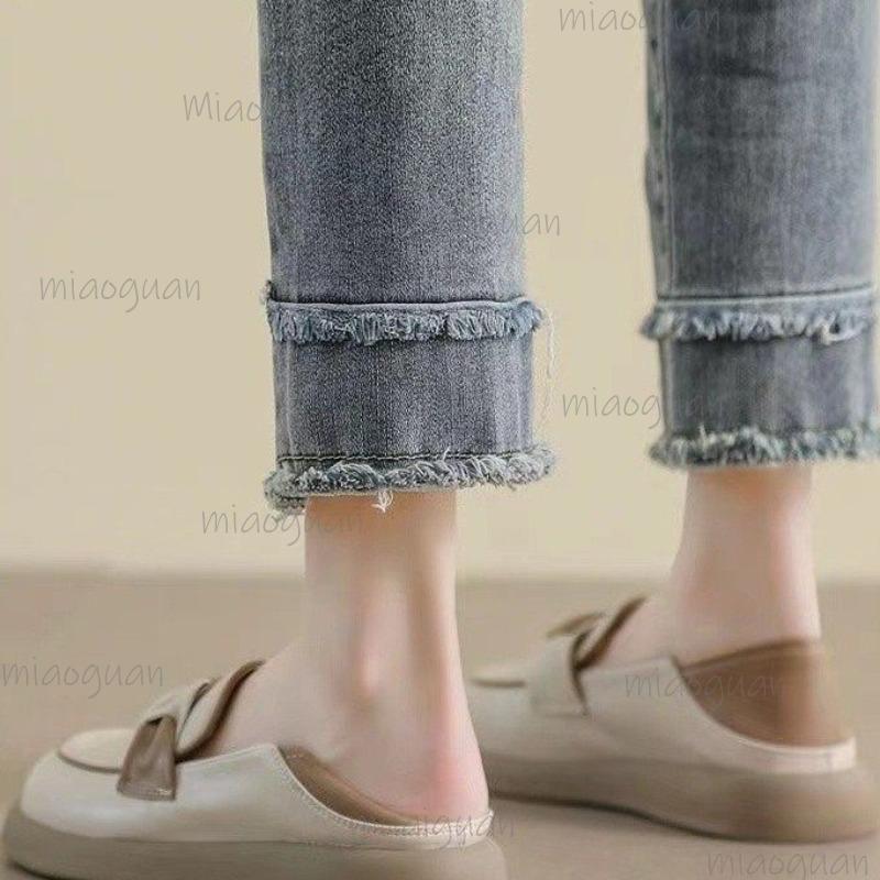 Fashion Round Toe Women's Flat Shoes Casual Korean Style Ladies Footwear Soft Sole Slip On Loafers Size35 40 Mocasines Mujer Sandalias