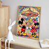 Disney Diamond Painting Full Drill Mosaic Painting Kit Handmade Diy Home Decoration Gift Mickey Minnie Carousel Candy