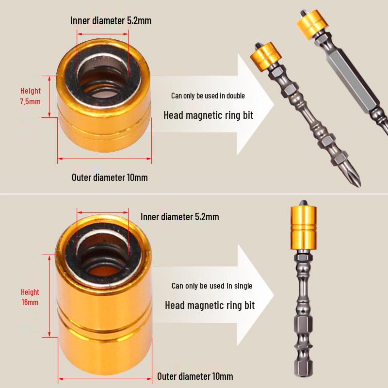 Pistol Drill Double-Ended Magnetic Screwdriver Bits Set