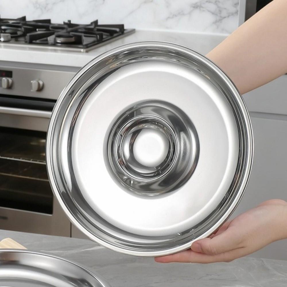 Circular Shape Snack Plate Drop-proof French Fries Plate Kitchen Gadgets Food Serving Tray  Bar