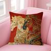 Horse Luxury Printed Pillow Gift Home Office Decoration Bedroom Sofa Car Cushion Cover Case 45X45