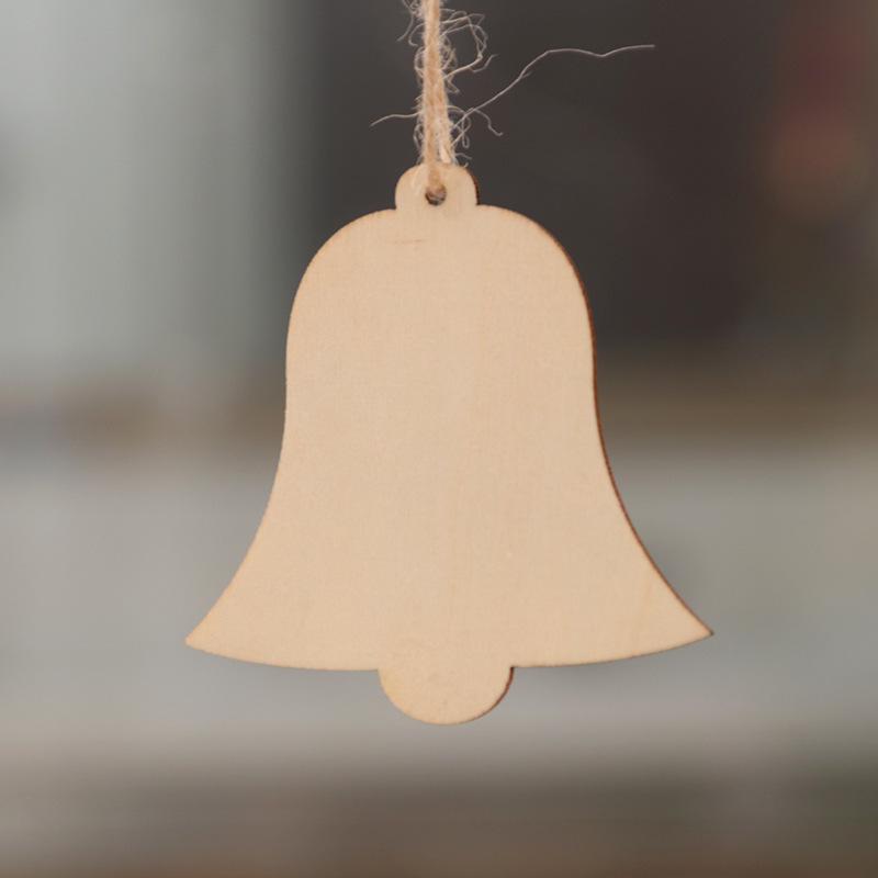 Christmas Decorations Wooden Christmas Tree Decorations Hanging Home Hanging Items Pack of 10 Pieces