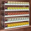 Wall-Mounted Acrylic Cigarette Display with Automatic Pusher