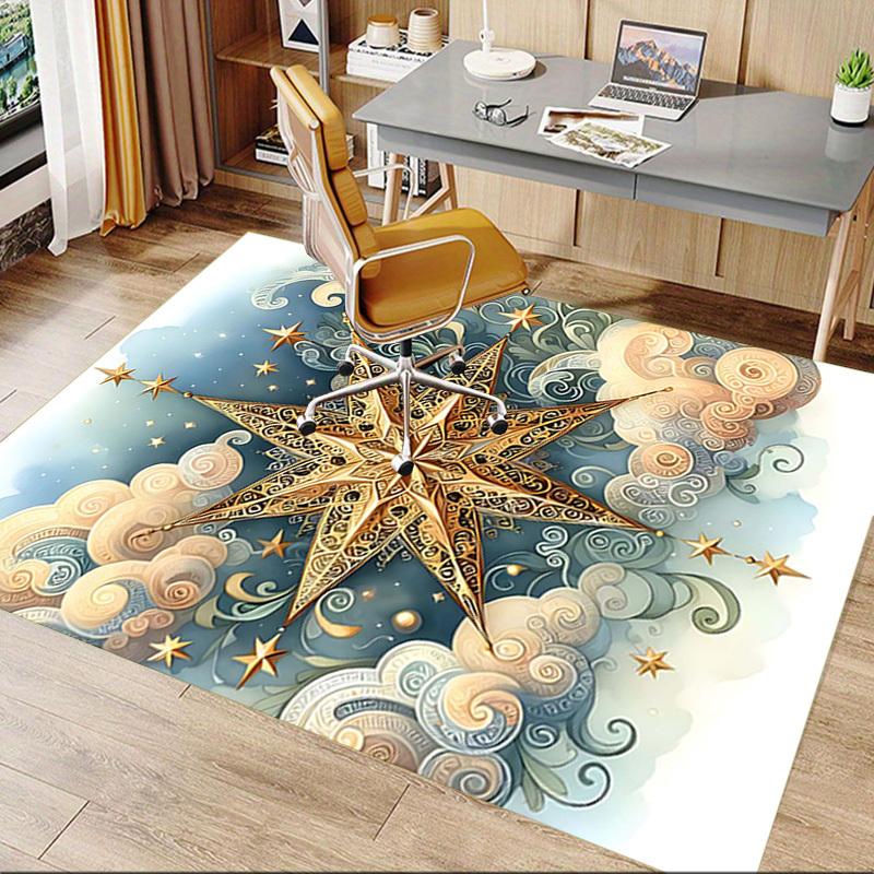 1PC Star Cloud Extra Large Non Slip Floor carpet, Office, family, bedroom, Studio   Large Area Rug Indoor Rugs, , Vibrant Colors