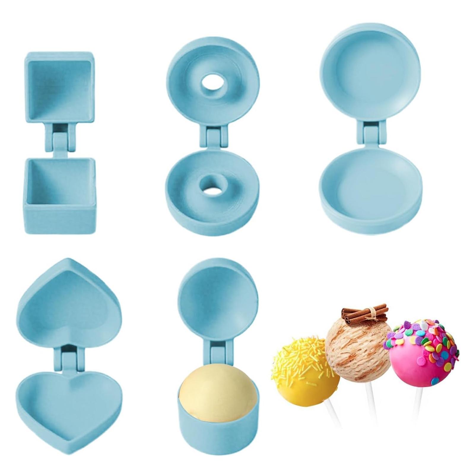 

5pcs Cake Pop Molds Set Round Ball Baking Tools for Chocolate Clay Mochi Cookie DIY Dessert Making Mould for Xmas Birthday Party