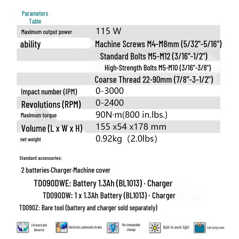 Makita 10,8V Kompakter Akku-Schlagschrauber CN-Stecker (Adapter enthalten)