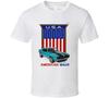 American Made Camaro Musclecar Usa Flag Shield Gift T Shirt