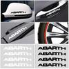 HIUWL1 4P/Set Car Door Sticker Scratches Resistant Cover Auto Handle Stickers Emblem For Abbas Abarth Punto 124/125/500 Stilo Ducato