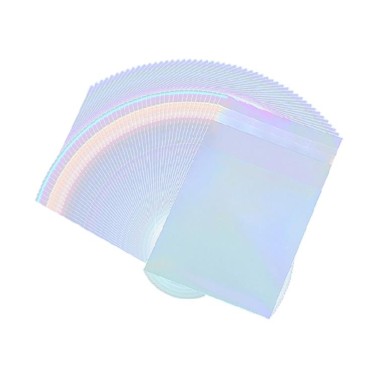 50Pieces Stylish Poly Mailers Metallic Rainbow Envelopes With Quick Self Seal For Safe And Fashionable Shipping