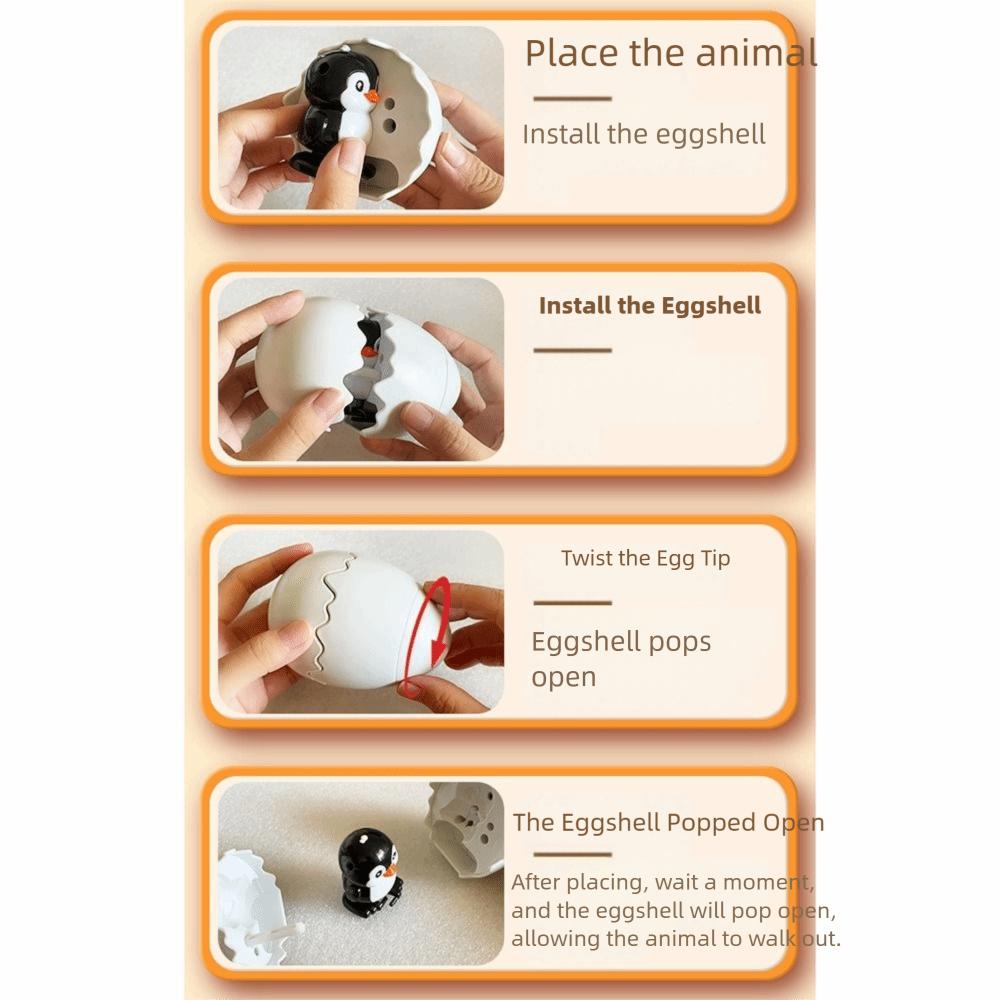 Creative Wind-up Toys Cartoon Bouncing Egg Creative Gift Bouncing Egg Toys  Birthday Gifts