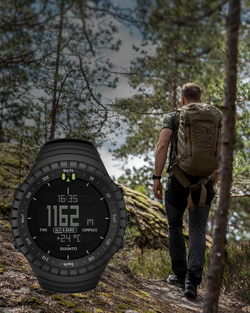 SUUNTO CORE Alle 3 ATM Wasser mit und Tiefe Japanisches Produkt mit SS014279010 Schwarz, Resistent, Kompass, Höhe, Druck, Tracking, [Offiziell