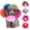 Dog Cone Collar Flower Adjustable Dog Cone Post Surgery Dog Collar Cute Crab Elephant Cone for Small Medium Dogs And Cats