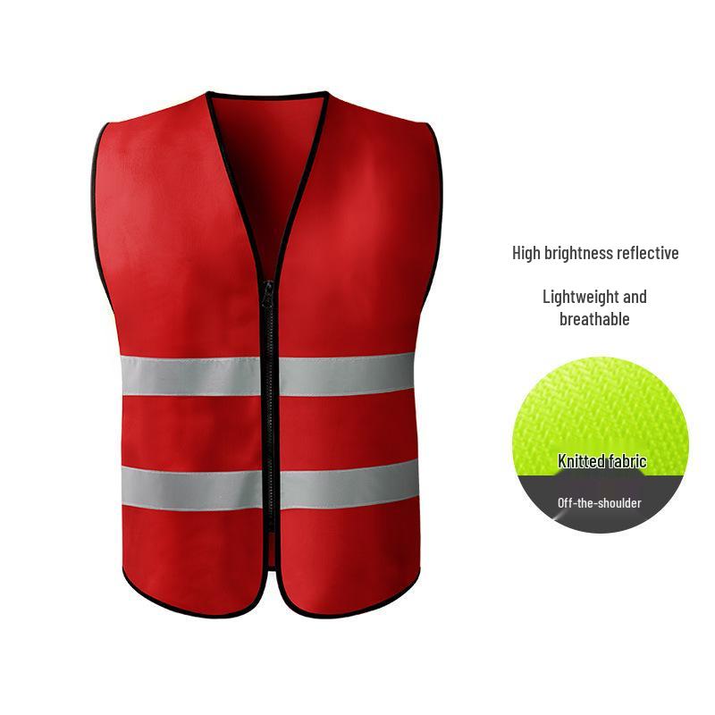 Hersteller-Sicherheitsweste mit mehreren Taschen und Reflektoren für Bau, Reinigung und Transport