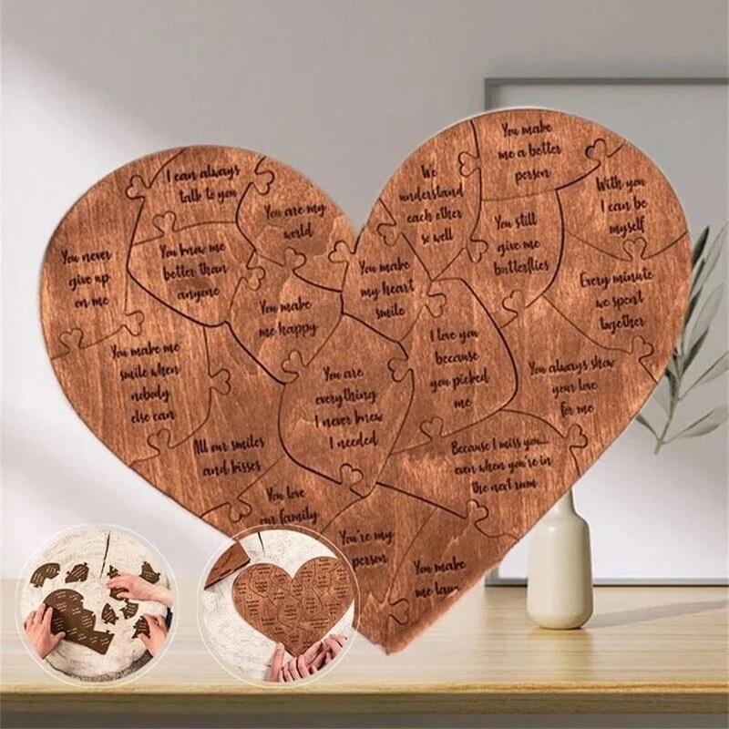 

20 Reasons Why I Love You Puzzle Engraved Love Gift Home Decor Sentimental Gifts Personalized Mother S Day Valentine Day Gift A