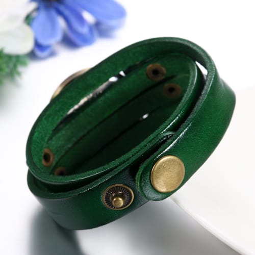 JewelryWe Antique Multi-Wrap Leather Band Wristwatch with Numeric Dial, Analog Display, Quartz Movement, for Men, Women, and Kids, Perfect for Commuti