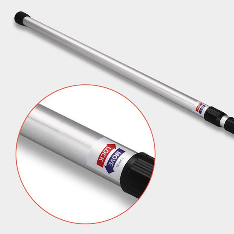 2Pcs Camping Canopy Pole Aluminum Alloy Telescopic Tent Support Foldable Beach Shelter Awning Pole For Outdoor Adjustable