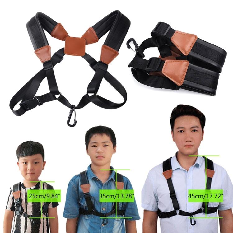 Saxophone Shoulder Neck Strap Adjustable Sax Double Shoulder Strap Harness