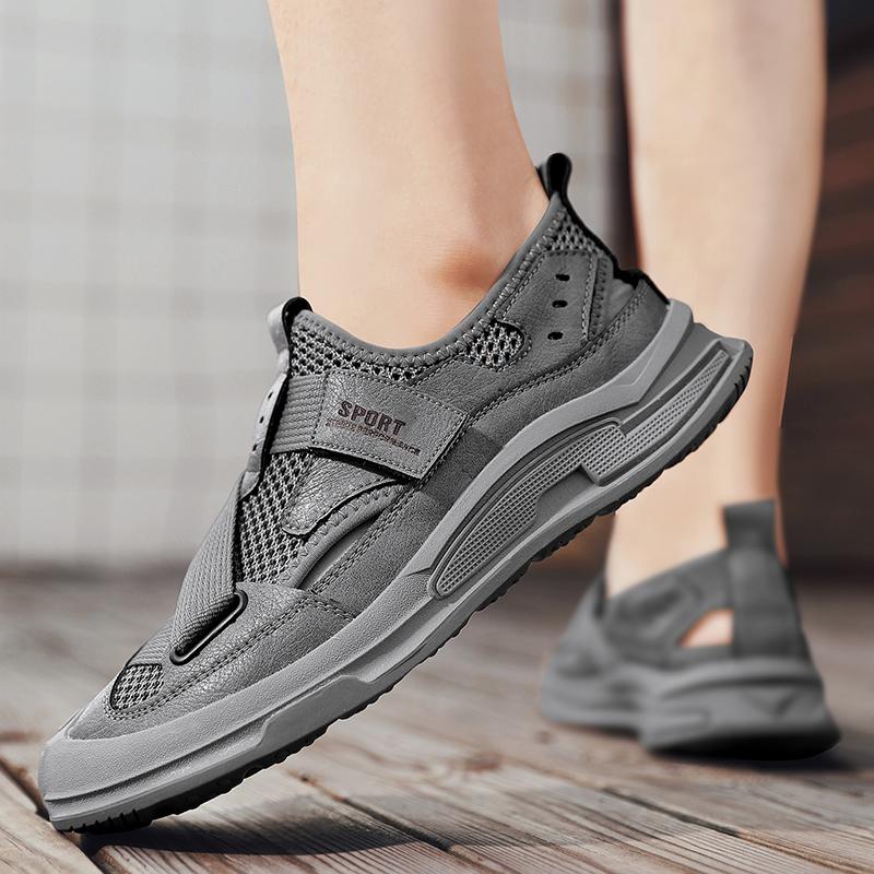 Men Sandals Gladiator Sandals Outdoor Summer Roman Sandals Sport Beach Shoes Plus Size Close Toe