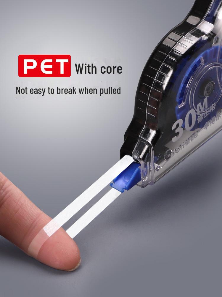 High-Capacity Correction Tape for Students with Smooth, Transparent Film