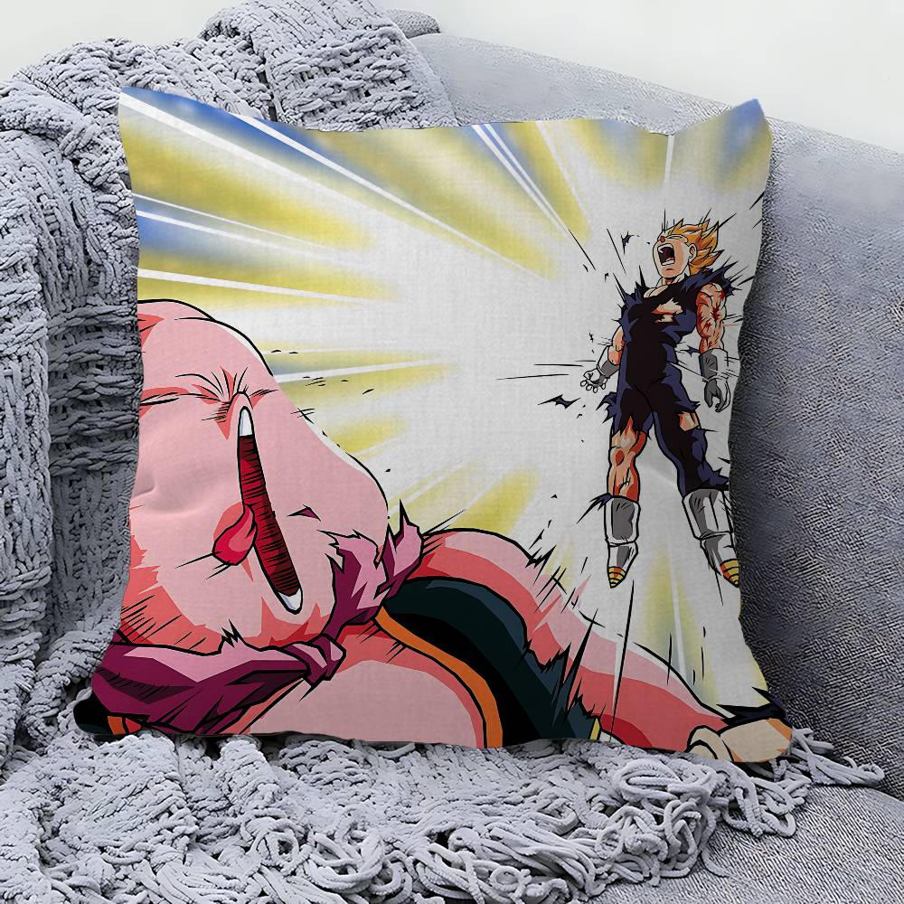 Amine M-Majin B-Buu Cushion Cover Car Throw Pillow Case For Sofa Car Christmas Gift 40x40cm 45x45cm