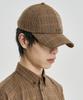 AJOBYAJO Check Baseball Cap [Camel]