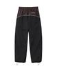 PHYPS MOTORCYCLE Nylon Block Piping Track Pants Red